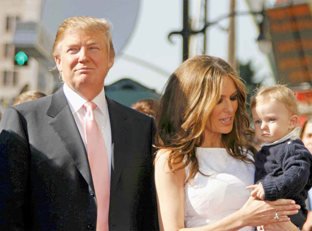 Donald Trump, Melania Trump, Barron Trump, 2008